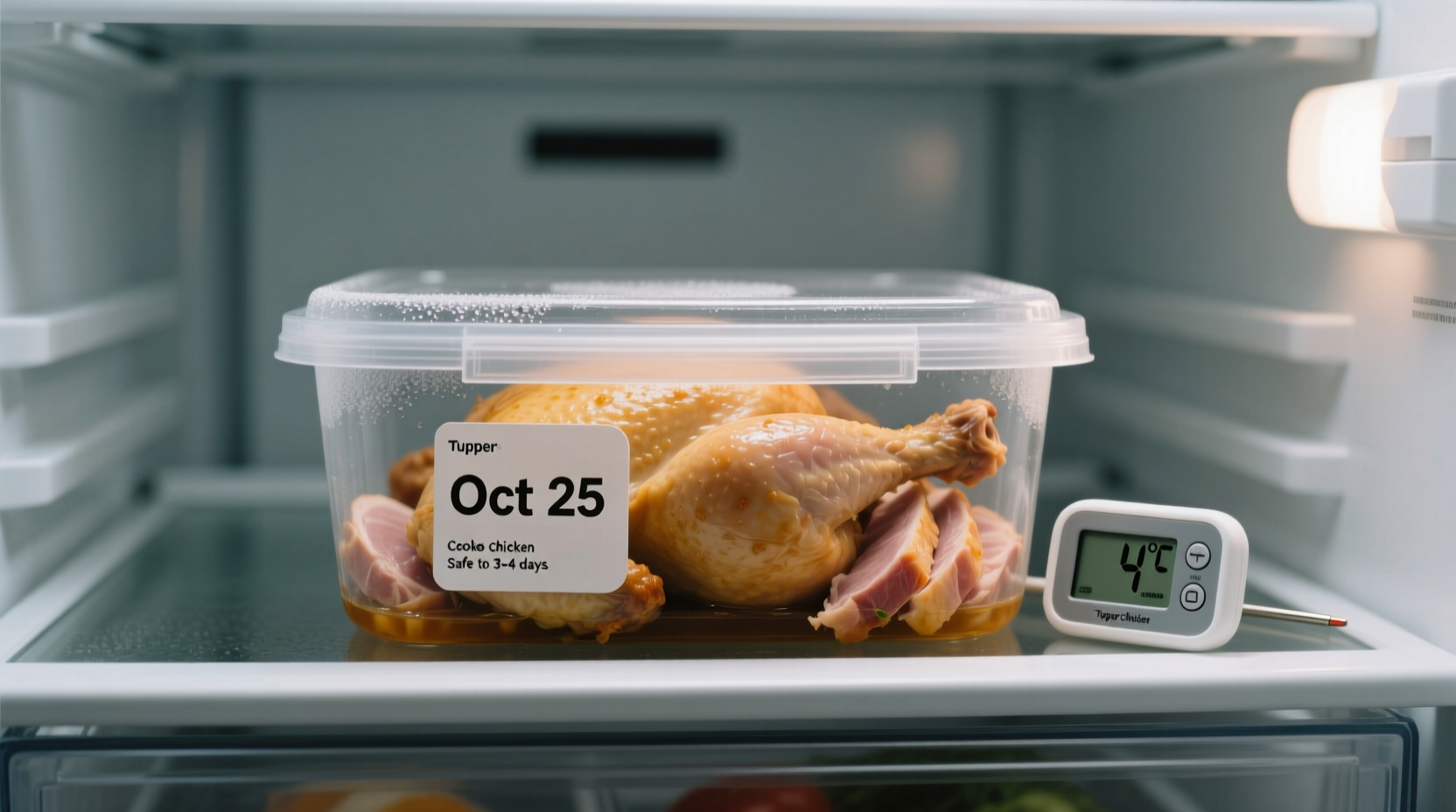 how long is cooked chicken good for in the fridge