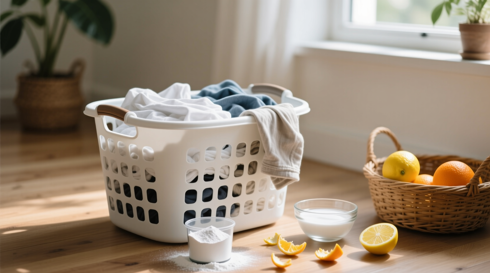 how to deodorize stinky laundry hampers