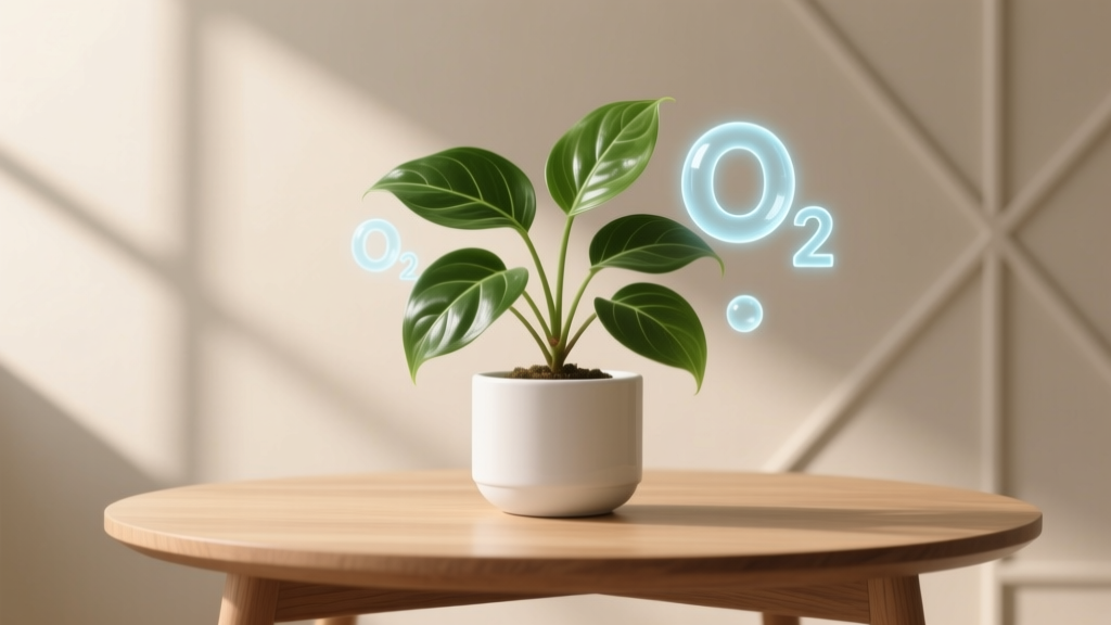 How Much O₂ Does a Small Indoor Plant Produce?