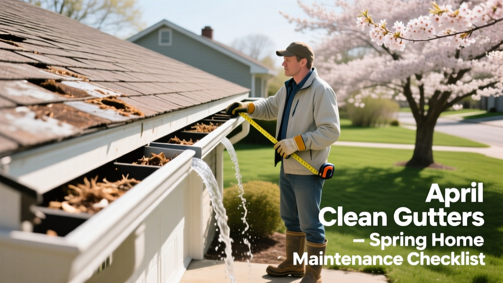 April Clean Gutters: Spring Home Maintenance Checklist