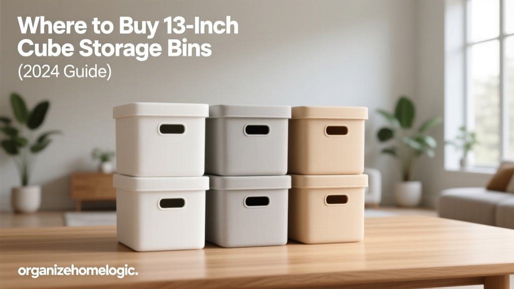 Where to Buy 13-Inch Cube Storage Bins (2024 Guide)