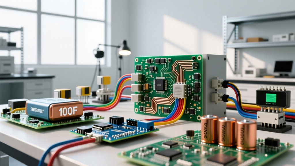Supercapacitor vs Battery Storage: Capacitance, Charge, and Voltage Sizing