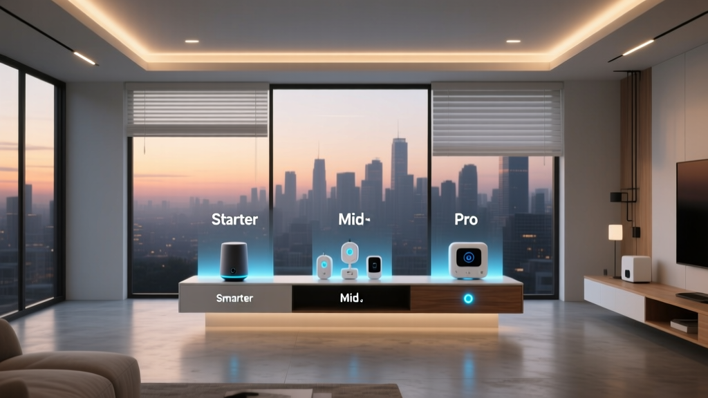 Smart Home Automation Plan: Living Room Setup by Budget Tier