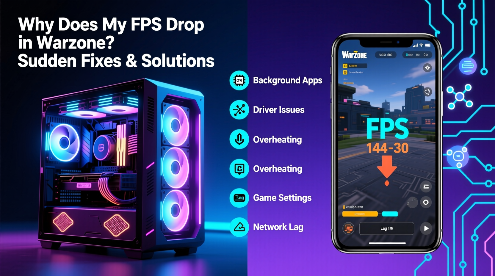 why does my fps drop in warzone sudden fixes