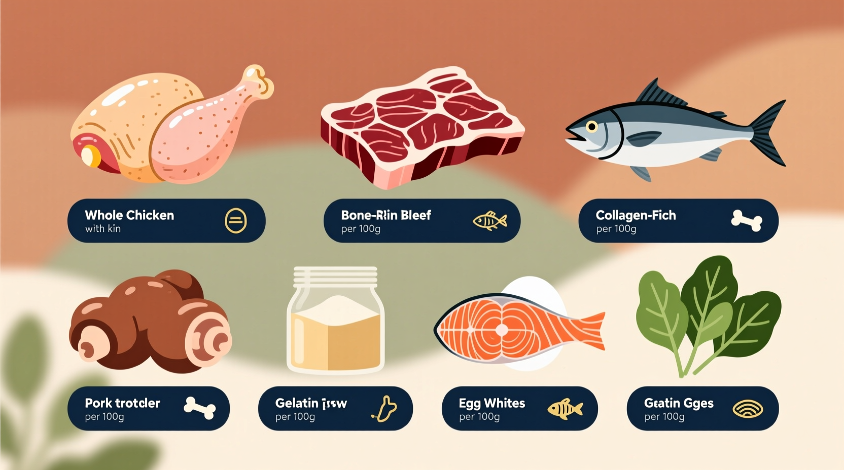 what foods are rich in collagen