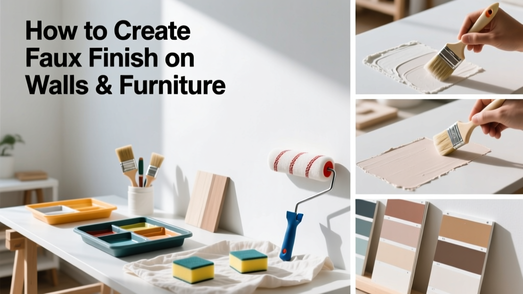 How to Create Faux Finish on Walls and Furniture