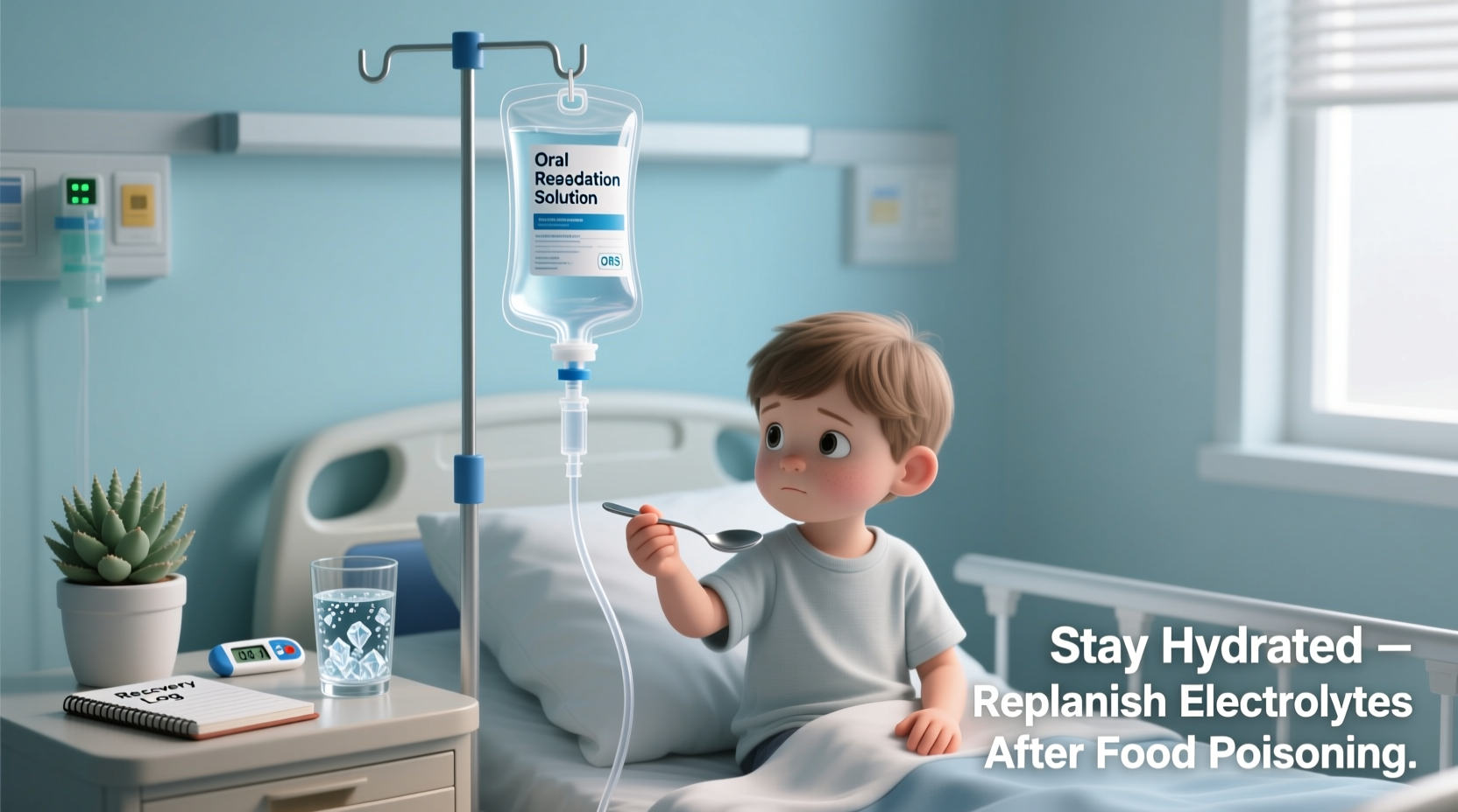 Hydration solutions for food poisoning recovery