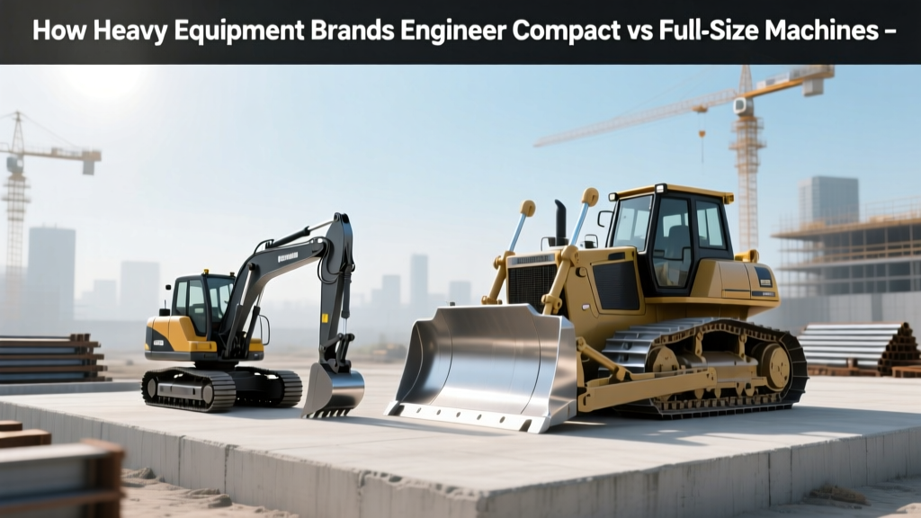How Heavy Equipment Brands Engineer Compact vs Full-Size Machines