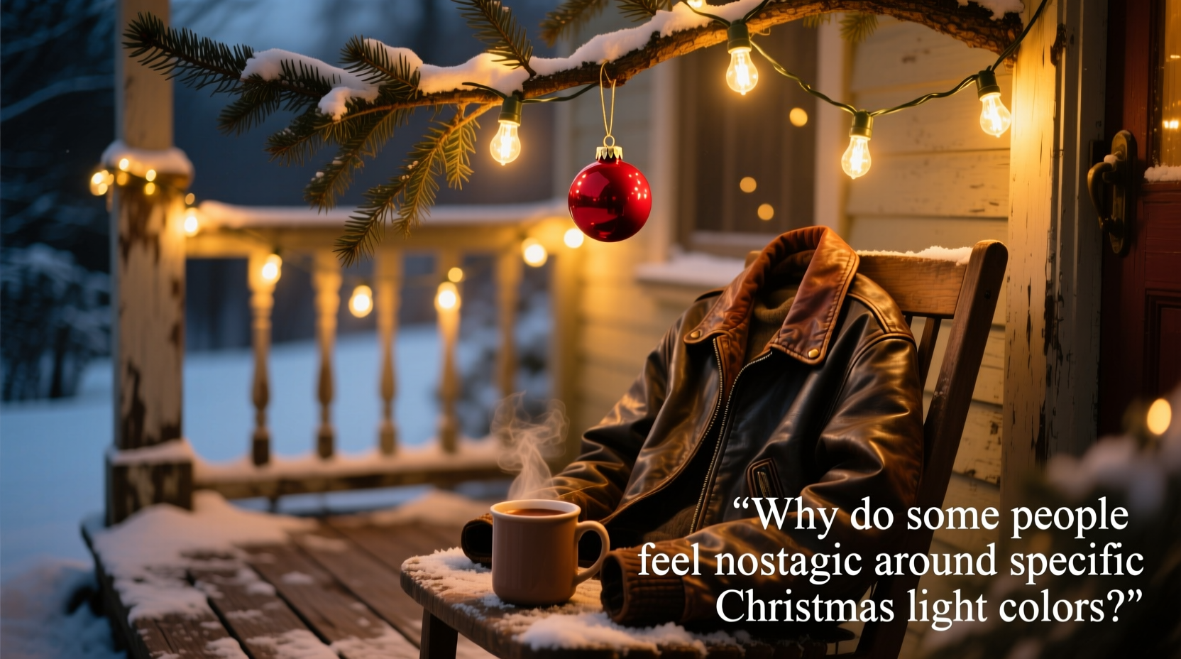 why do some people feel nostalgic around specific christmas light colors