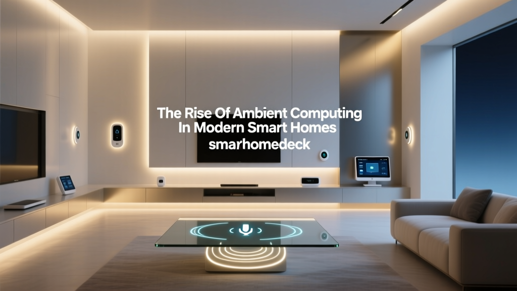 The Rise Of Ambient Computing In Modern Smart Homes