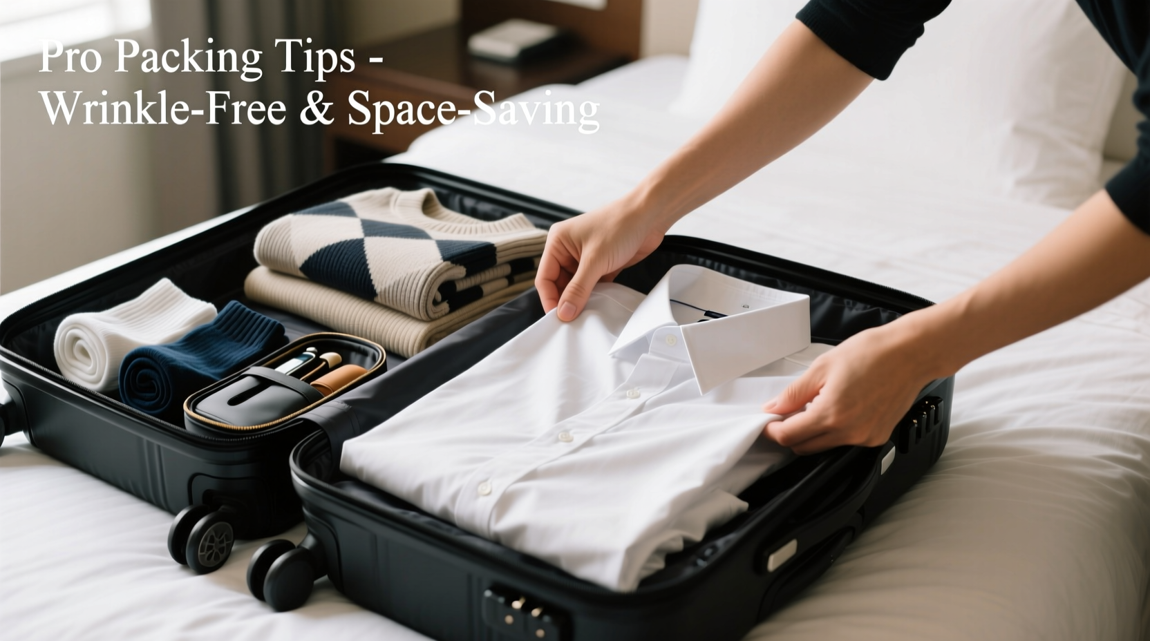 how to pack a suitcase like a pro wrinkle free clothes and max space tips