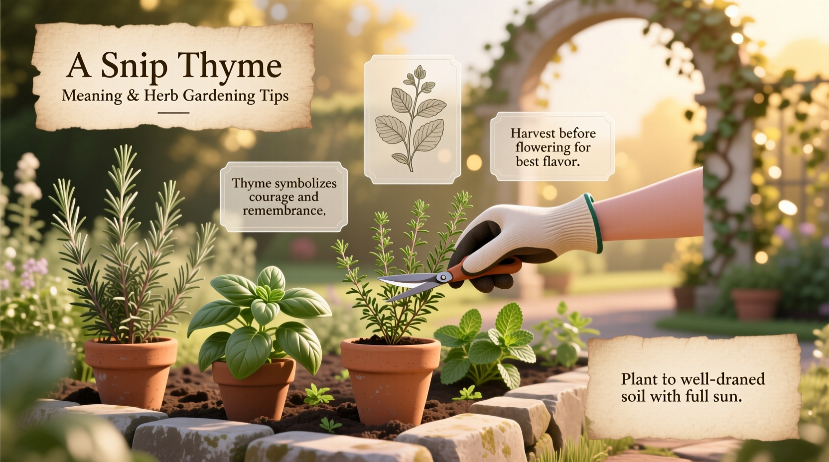 5 Thyme Harvesting Tips | TheHomeSprouts