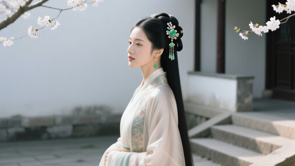 The Complete Hanfu Ensemble: Styling With Jade Hair Accessories