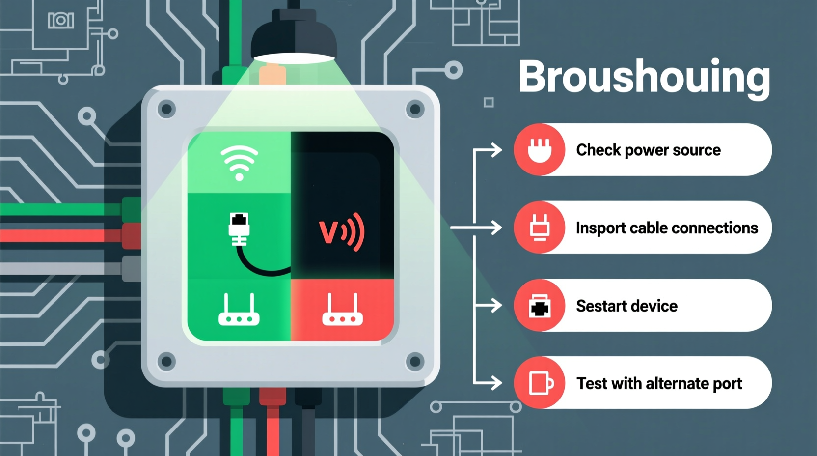 why does one section of my net lights stay dark troubleshooting guide