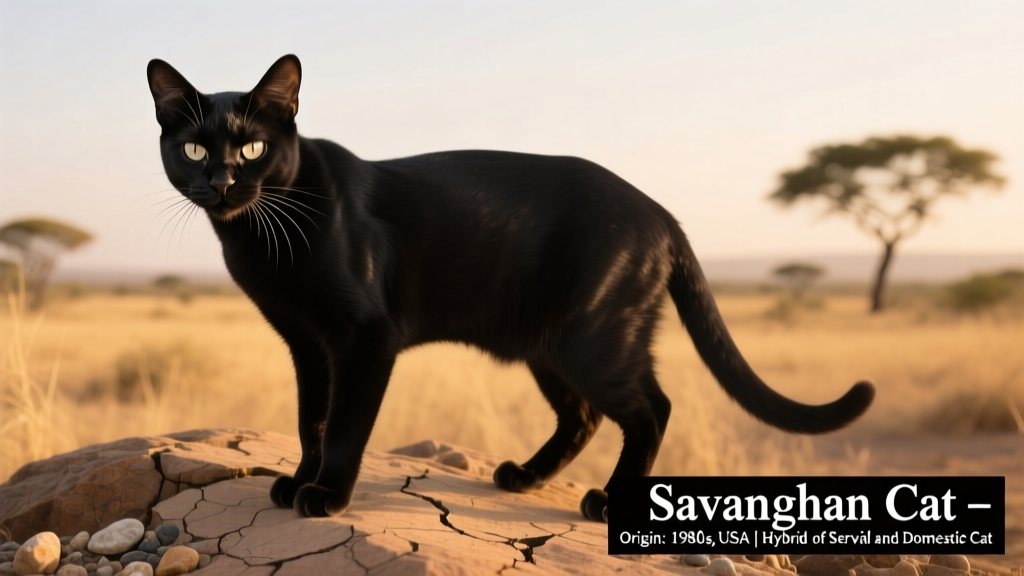 Black Savannah Cat: Info, Pictures, Origin & History