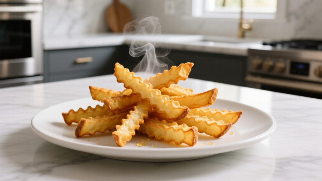 Crispy Frozen Crkle Fries in Air Fryer (No Soggy Bottoms!)