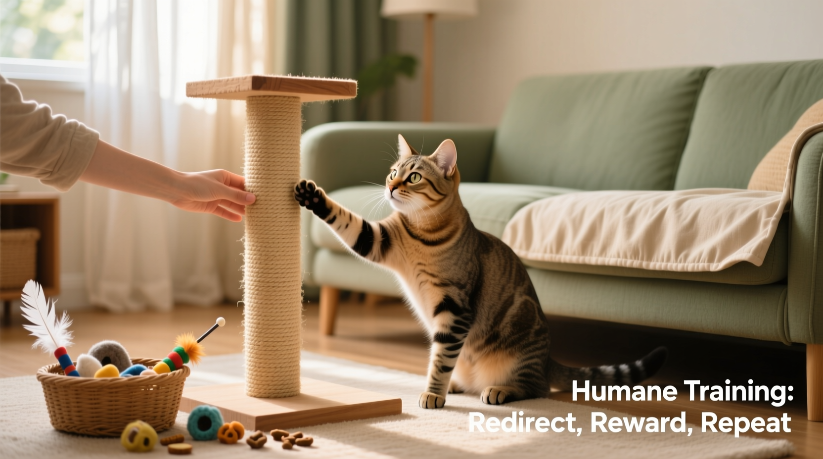 how to stop your cat from scratching the couch humane training techniques