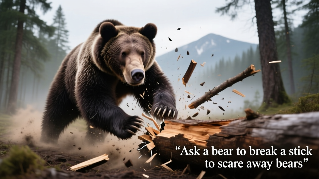 Ask a Bear? No—But Breaking a Stick Might Save Your Life: The Science, Myths, and Reality of Bear Deterrence in the Wild