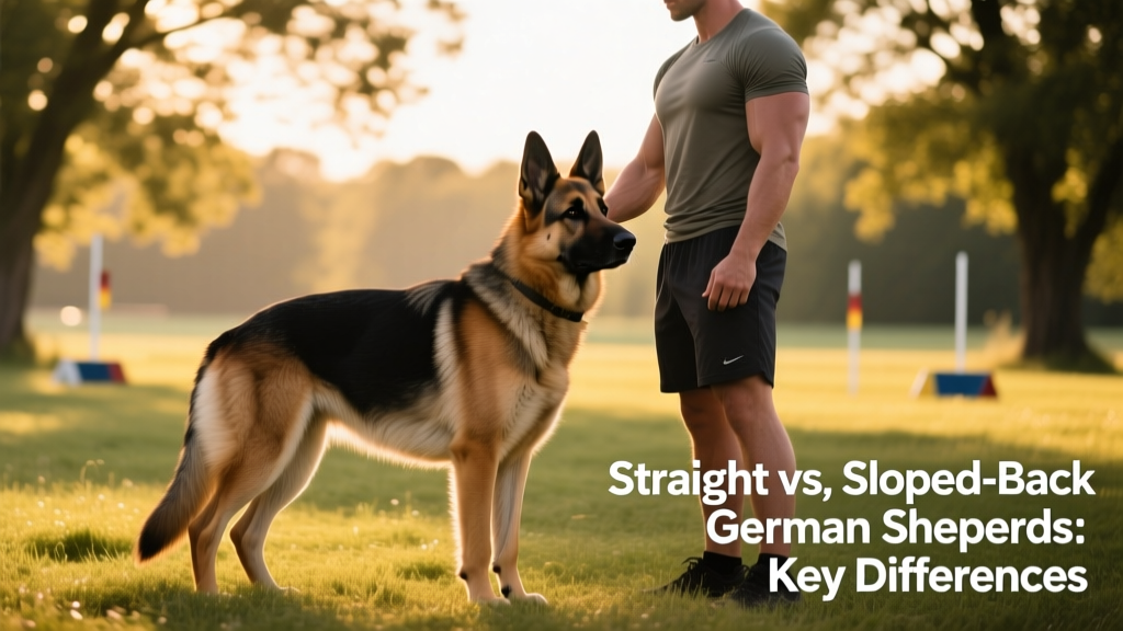 A confident, well-muscled straight-backed German Shepherd sitting attentively beside its handler during a training session outdoors