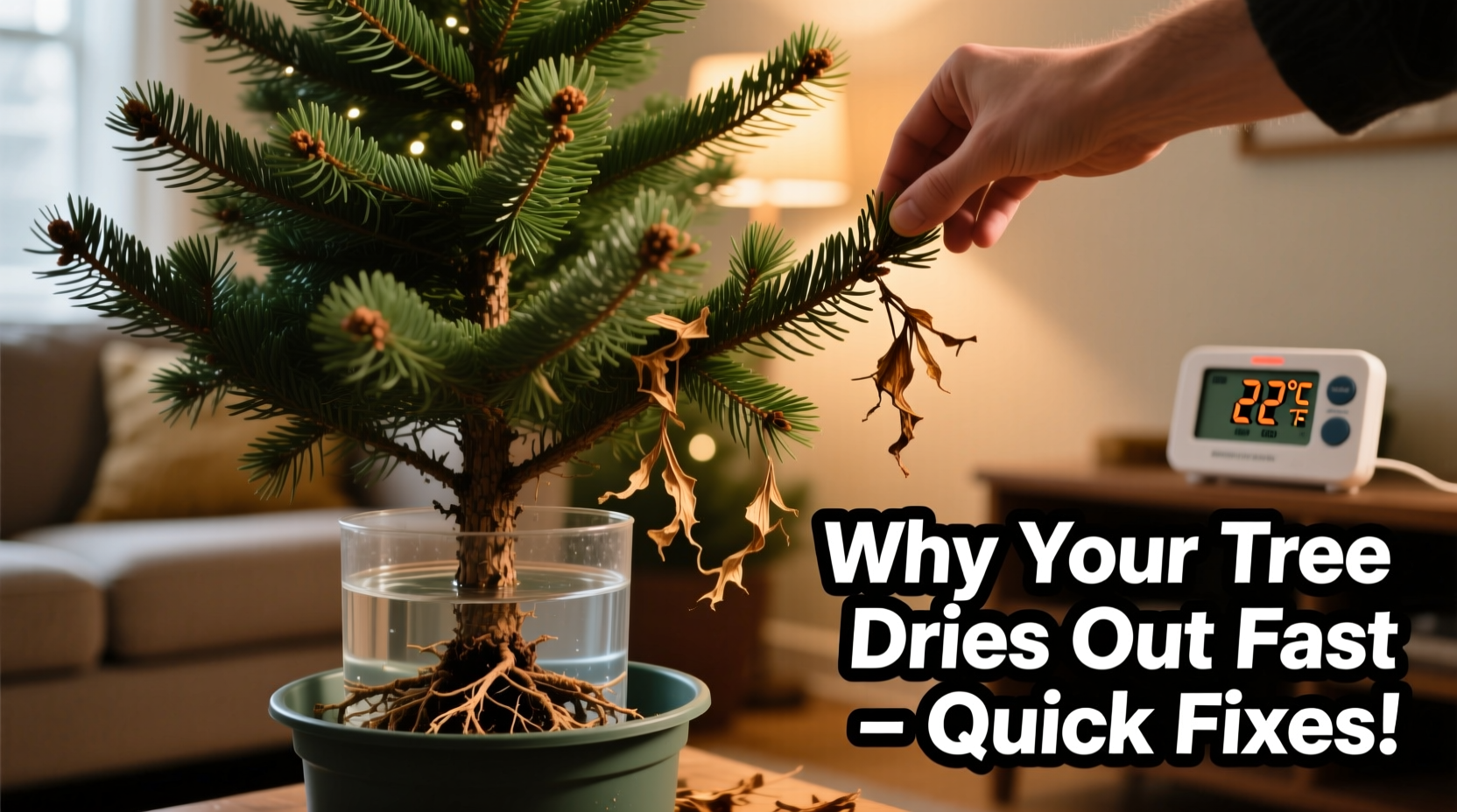 why does my christmas tree keep drying out and how to fix it fast