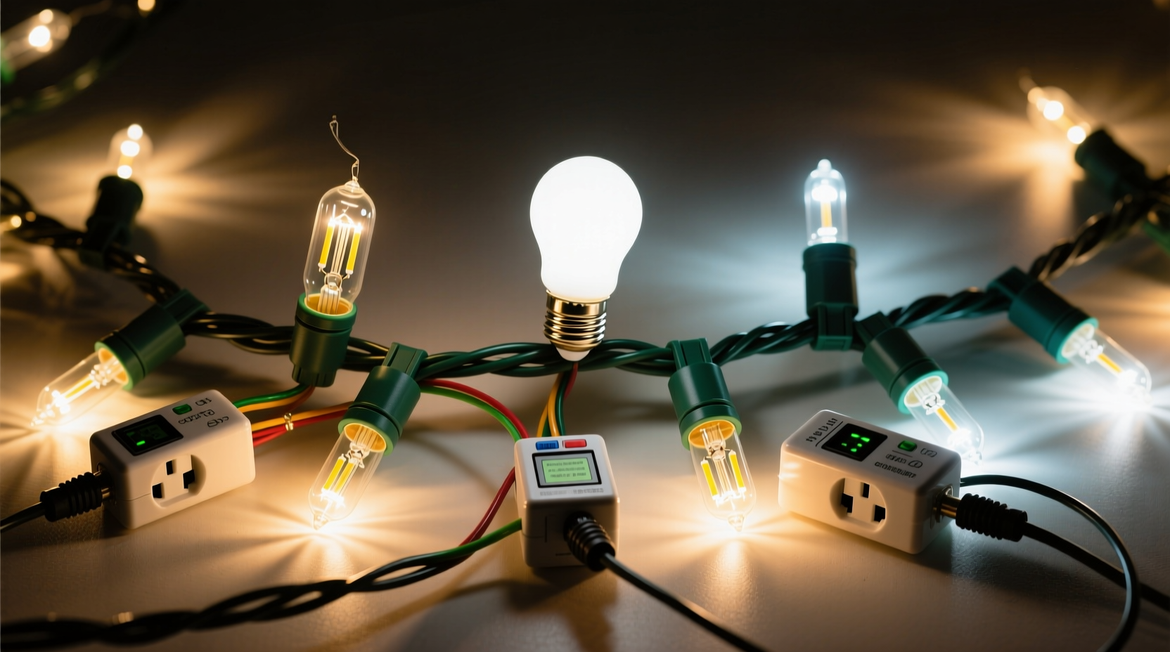 why are some of my christmas light bulbs brighter than others