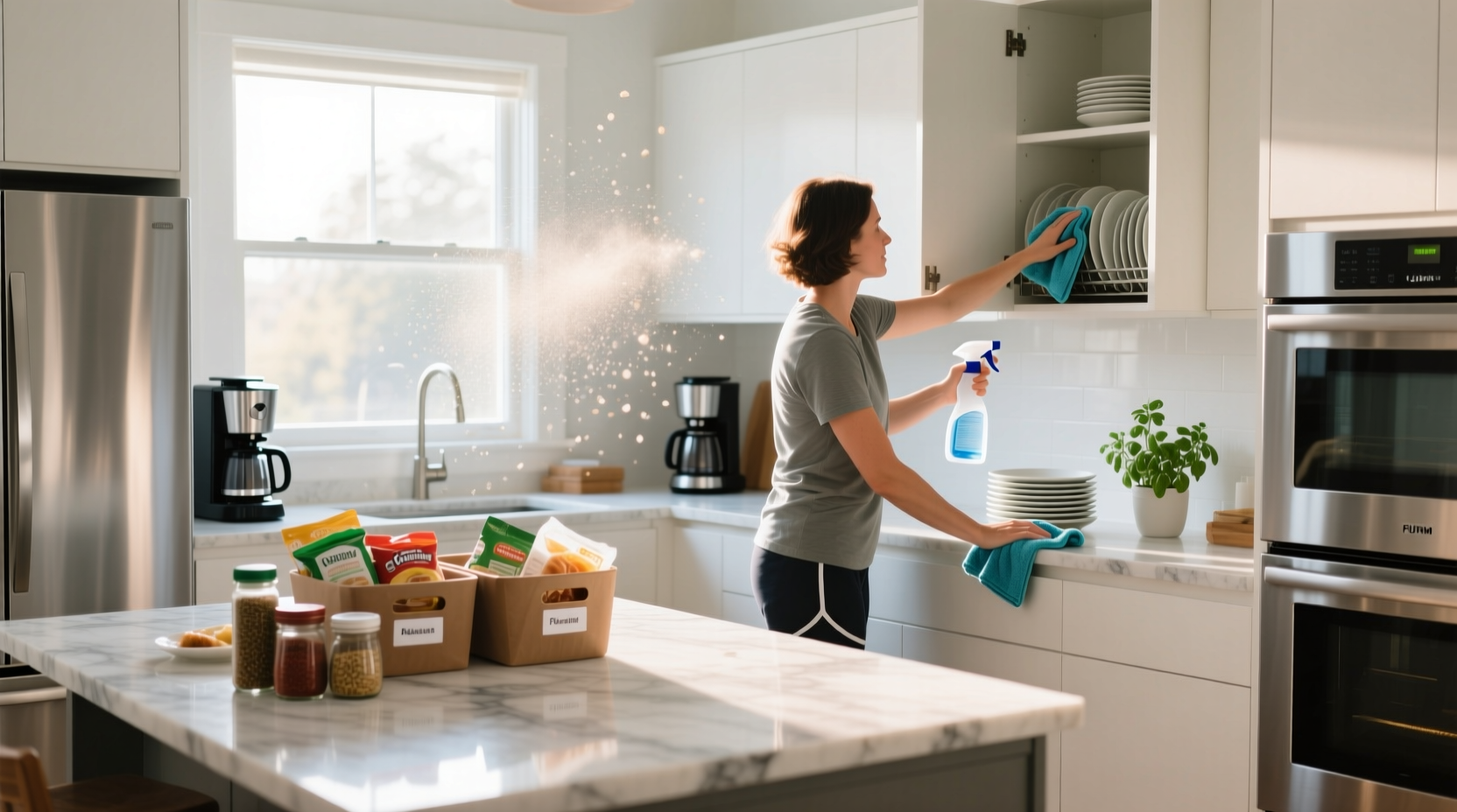 speed clean your kitchen