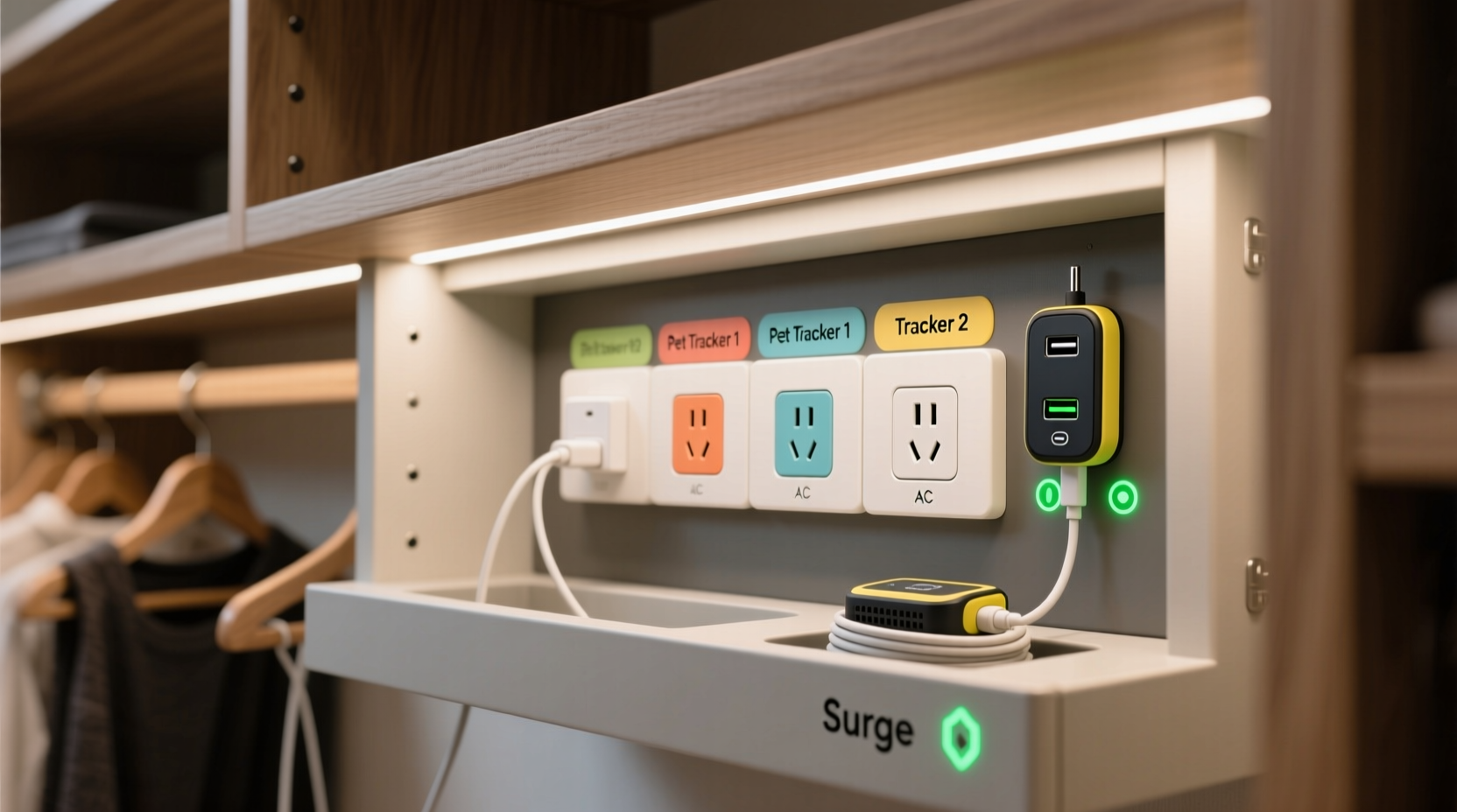 closet organization tips pet gps charger integration