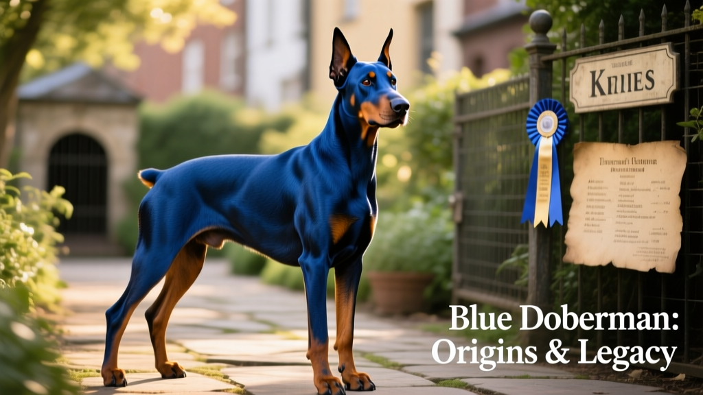 Doberman blue, purebred