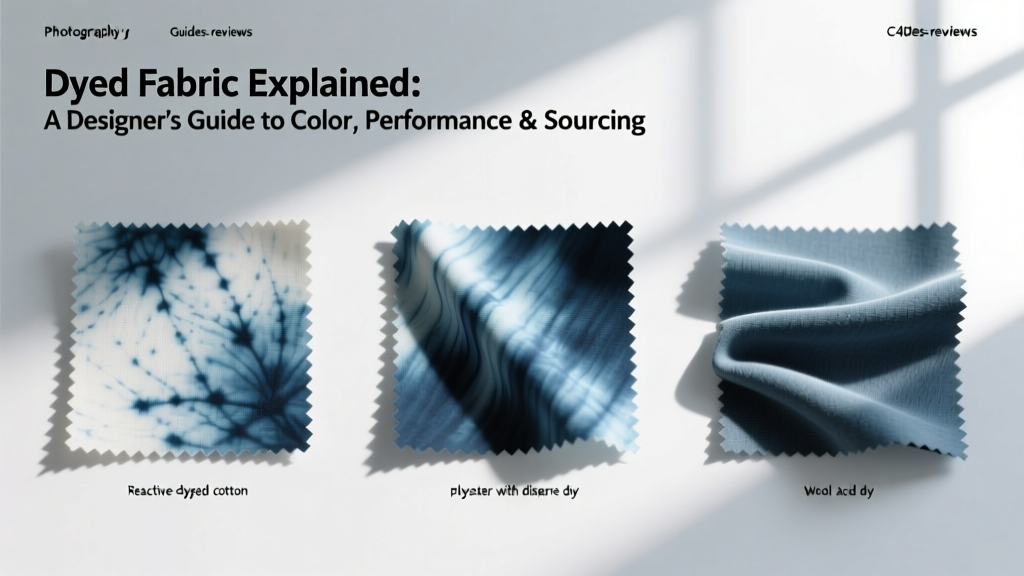 Dyed Fabric Explained: A Designer’s Guide to Color, Performance & Sourcing