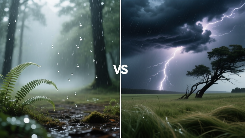 Rain vs Storm: Dream Symbol Comparison