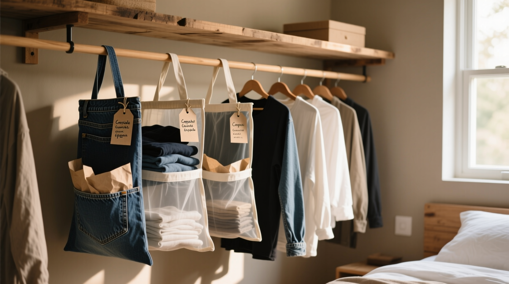 closet organization tips sustainable simple