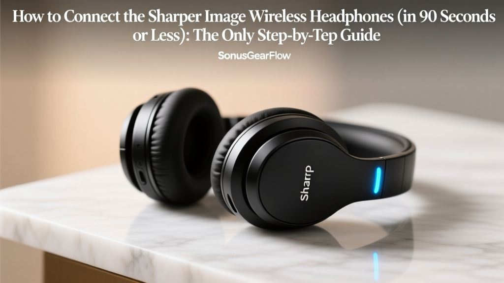 Sharper Image Wireless Headphones: Bluetooth Pairing Fix