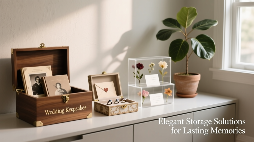 Practical & Thoughtful Wedding Storage Ideas for Keepsakes, Attire, and Paperwork
