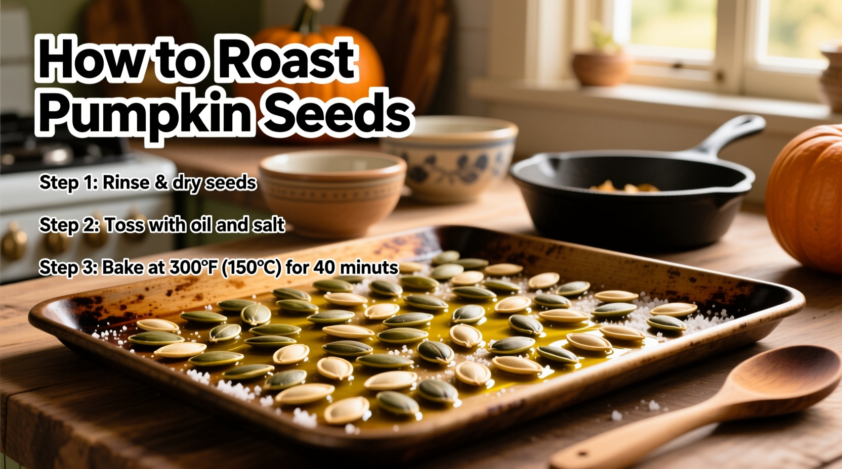 how to roasting pumpkin seeds