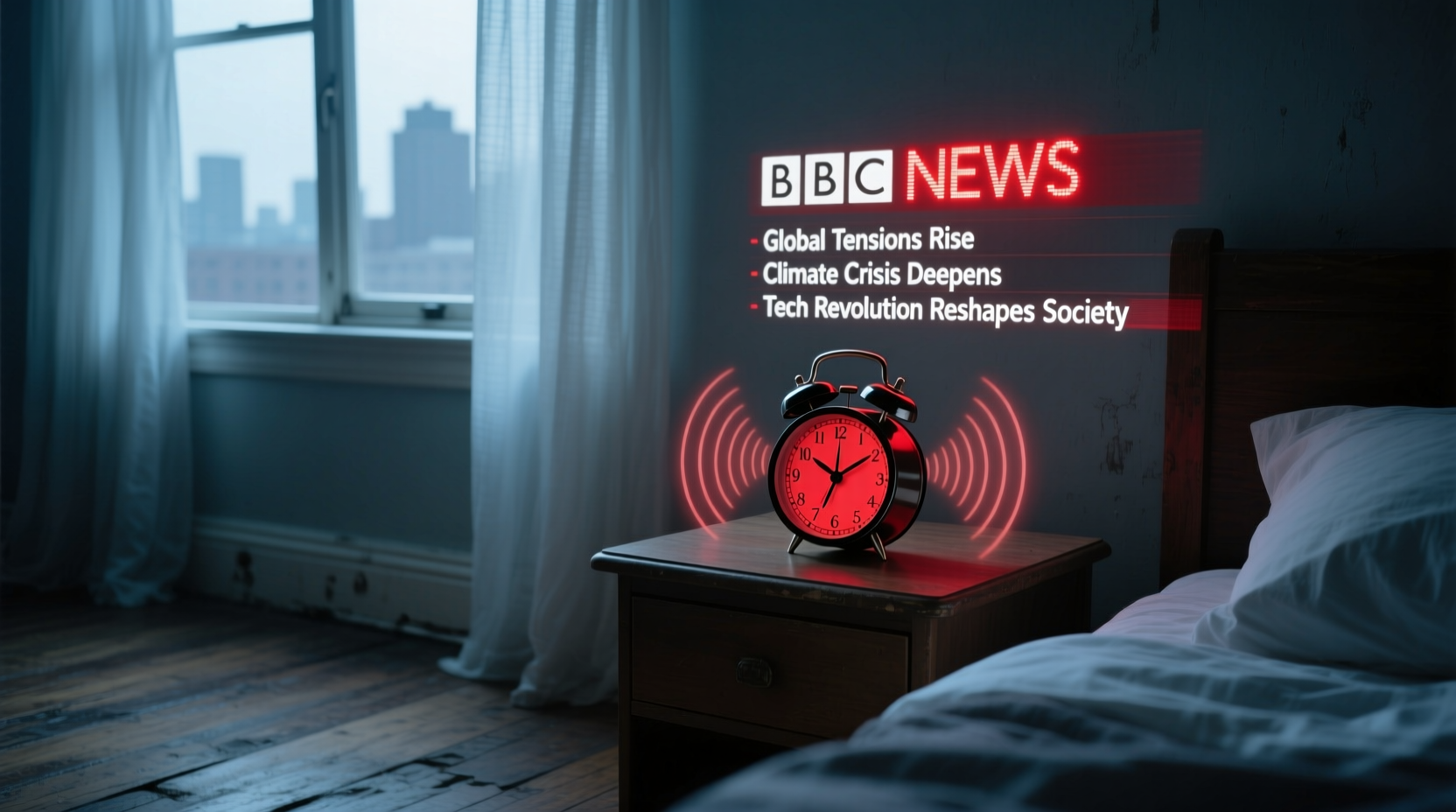 the bbc news alarm wakes you with the headlines