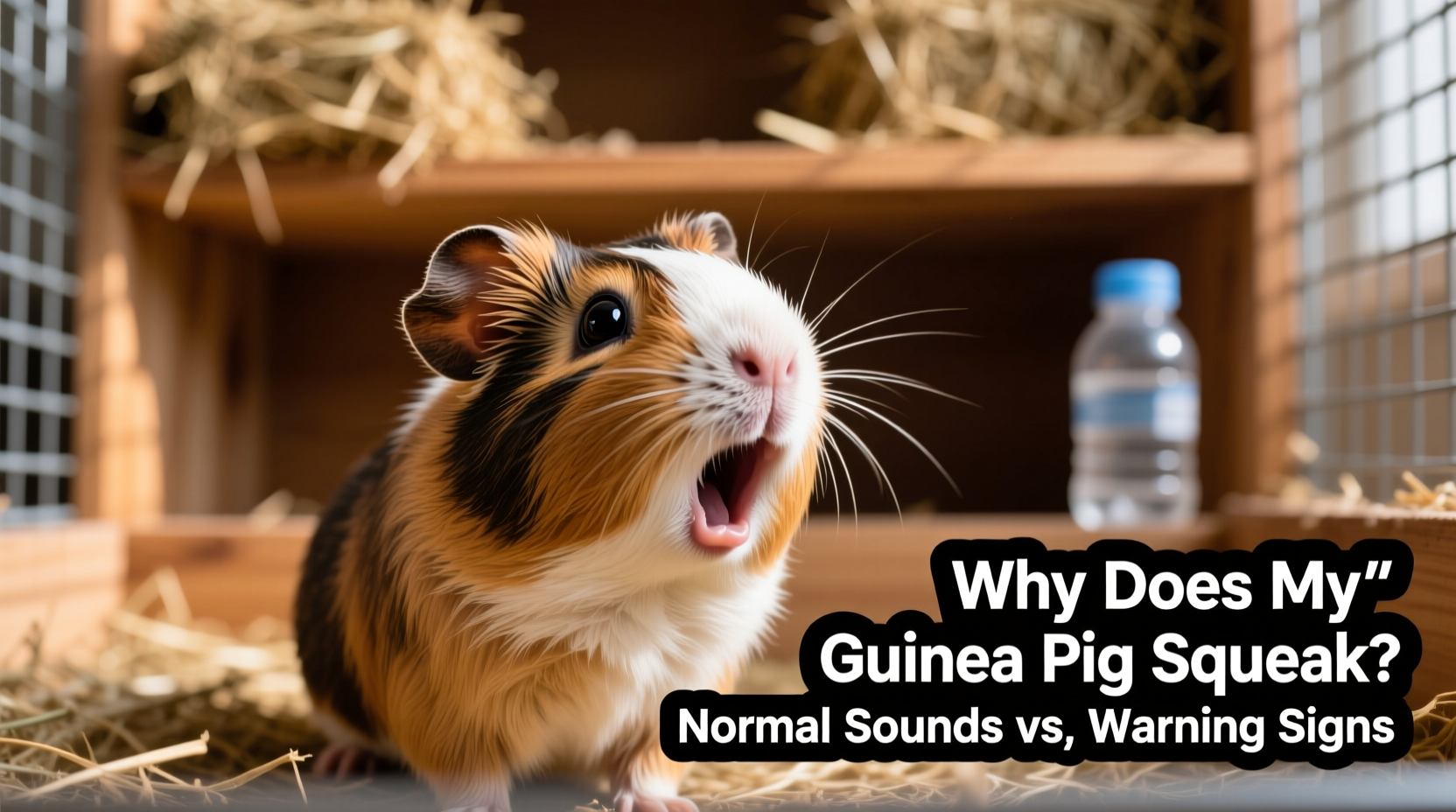 why does my guinea pig squeak so much normal sounds vs warning signs