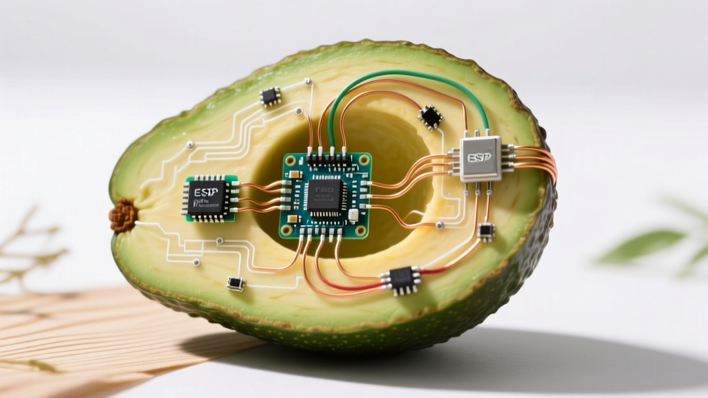 Smart Farming: Electrical Wiring Inside Avocados for IoT