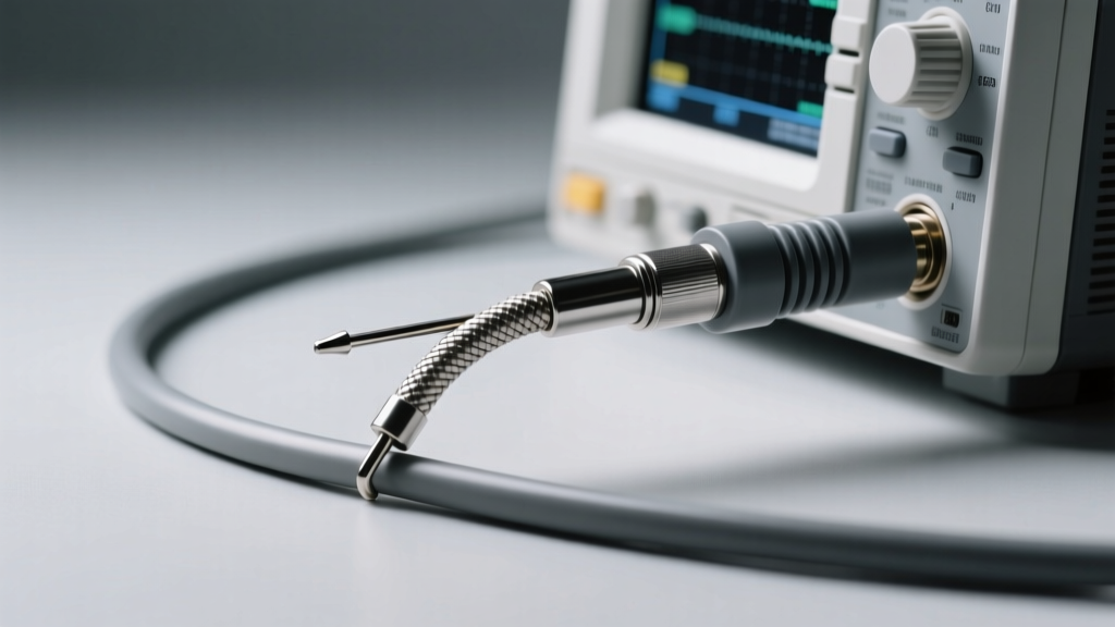 Coaxial Cable Bend Radius Guidelines for Oscilloscope Probe 