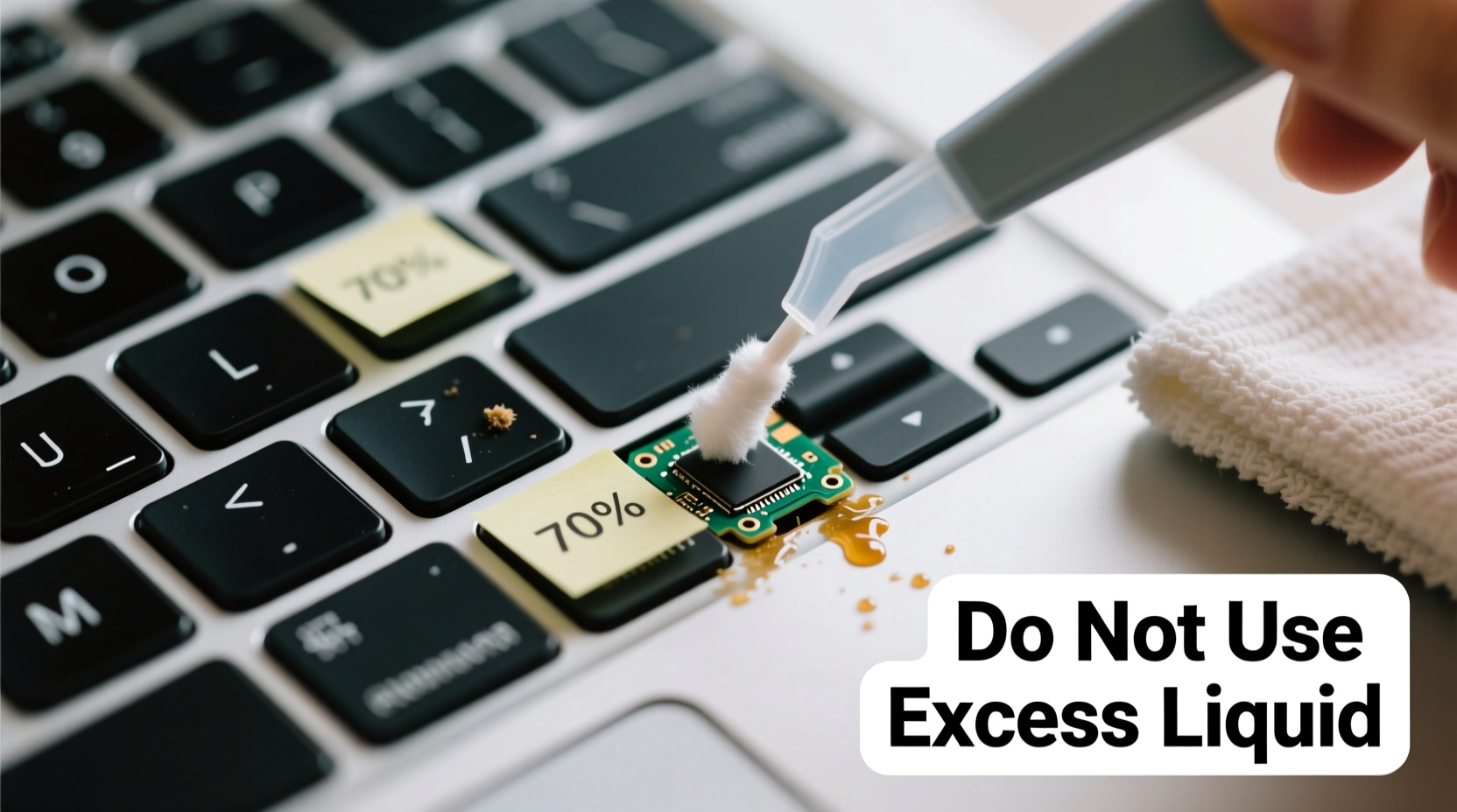 how to clean sticky keys on a macbook without damaging the mechanism