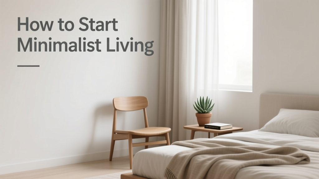 How To Start Minimalist Living: A Practical, Step-by-Step Roadmap for Real Life