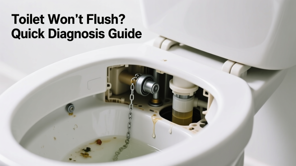 Toilet Won’t Flush at All: Quick Diagnosis Guide