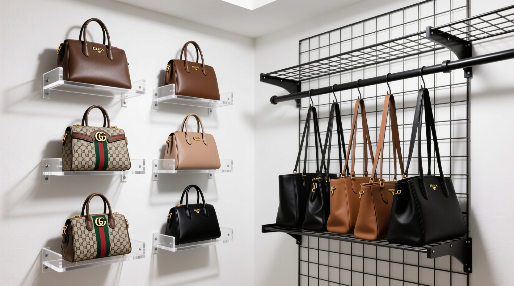 closet organization tips heavy handbag storage compared