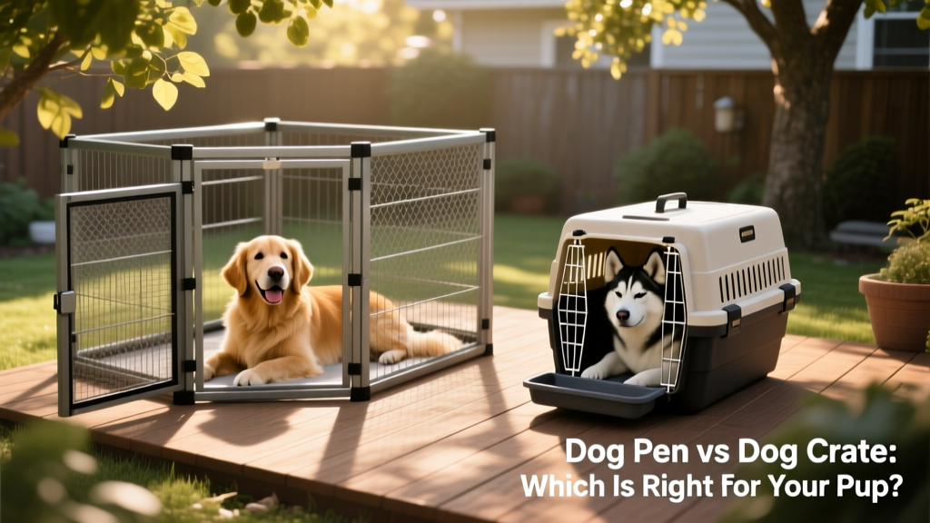 Dog Enclosures: Should You Use a Dog Pen or a Dog Crate?