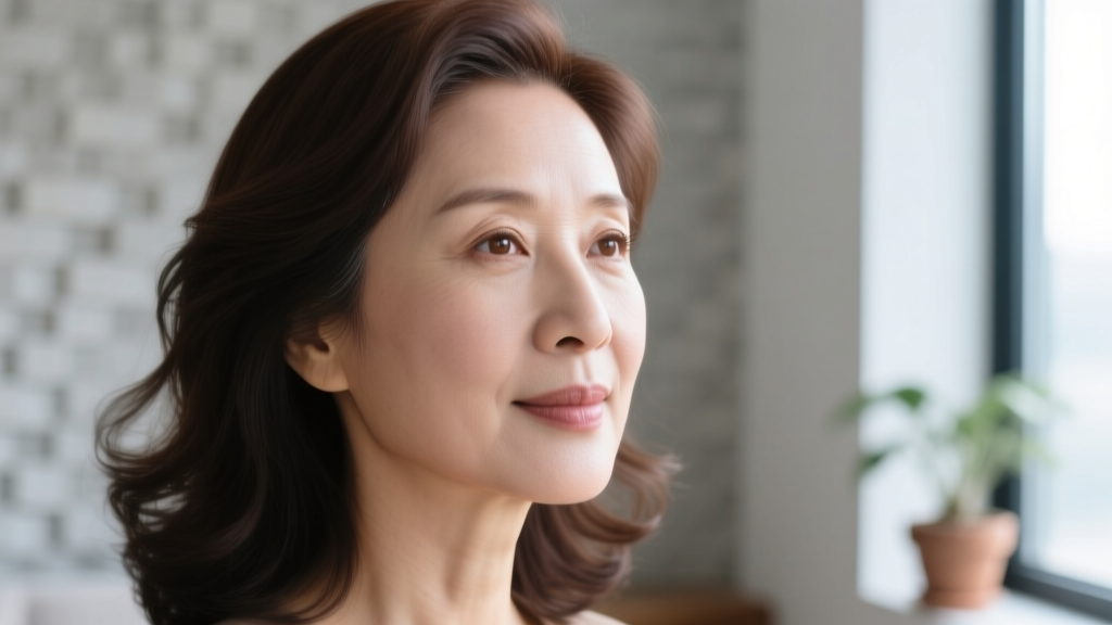 Close-up of a woman