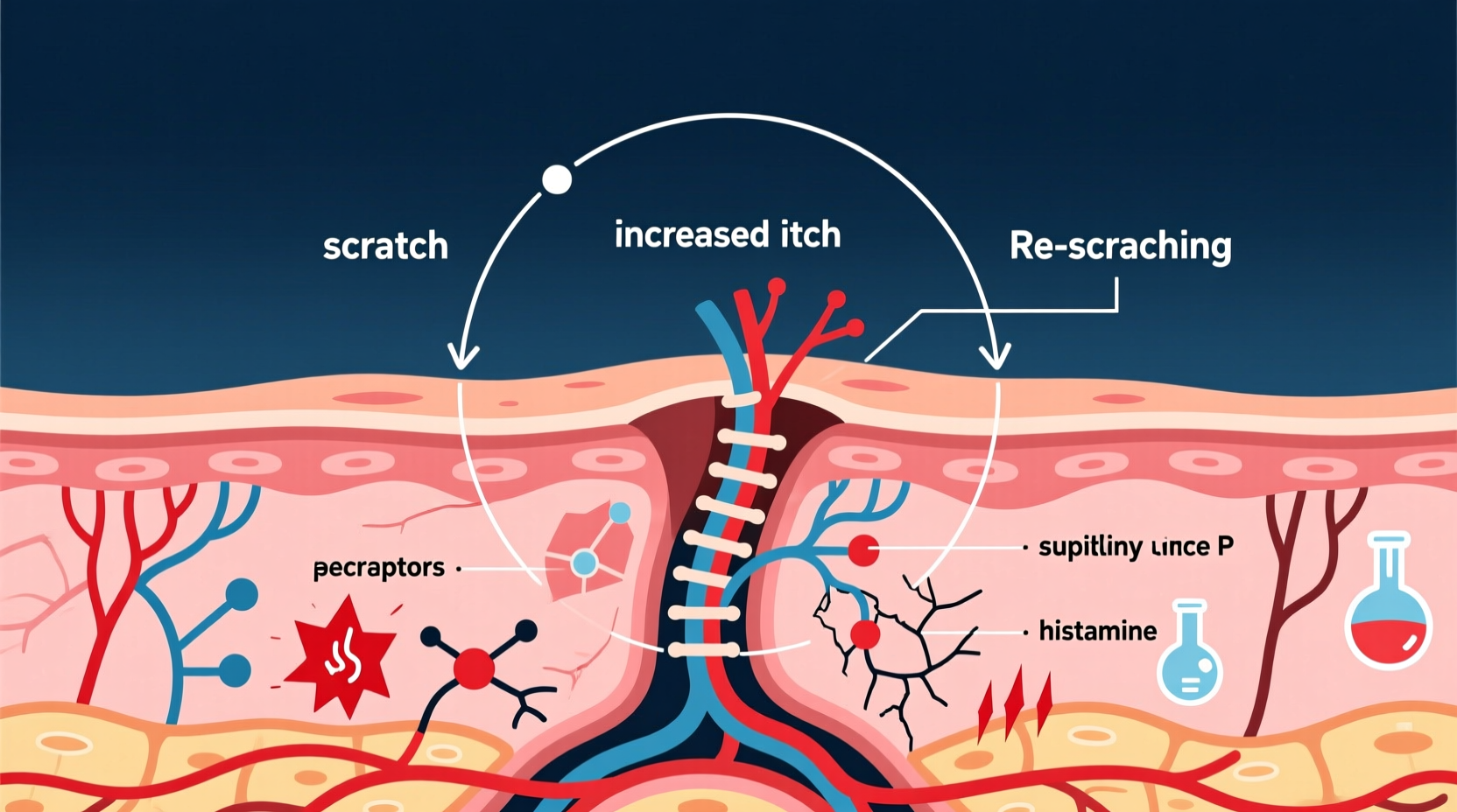 why does scratching an itch make it itch more the itch scratch cycle