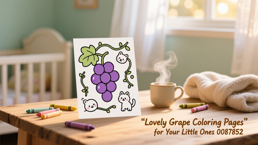 Lovely Grape Coloring Pages for Your Little Ones: A Developmentally Supportive Activity Guide for Ages 1–6