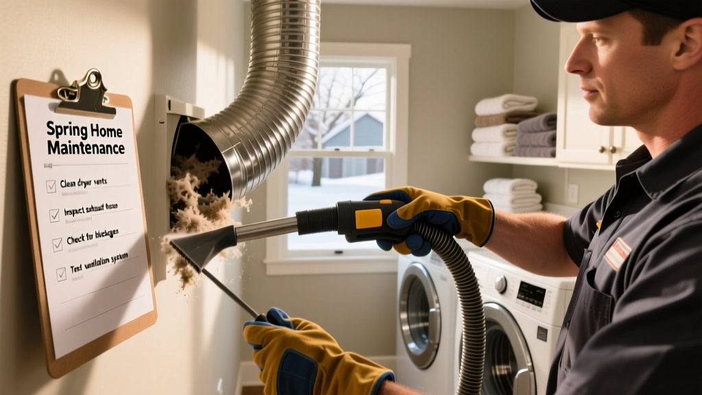 March Dryer Vent Cleaning: Spring Home Maintenance Checklist