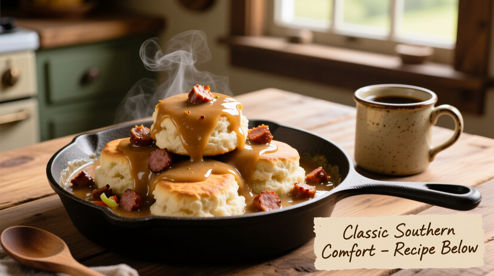 sausage gravy with fluffy biscuits recipe