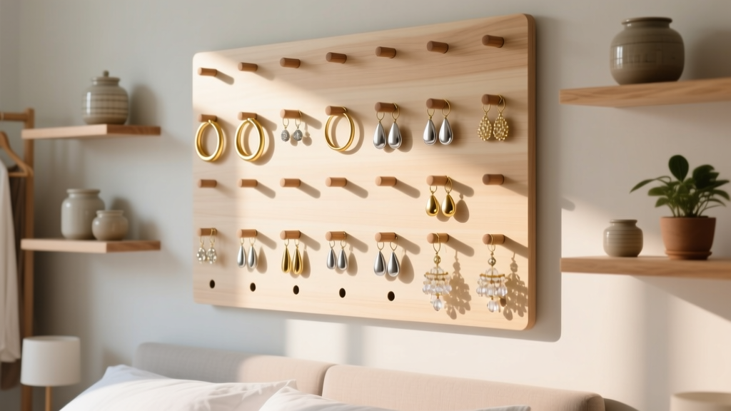 Pegboard Earring Organization: Smart, Stylish & Secure