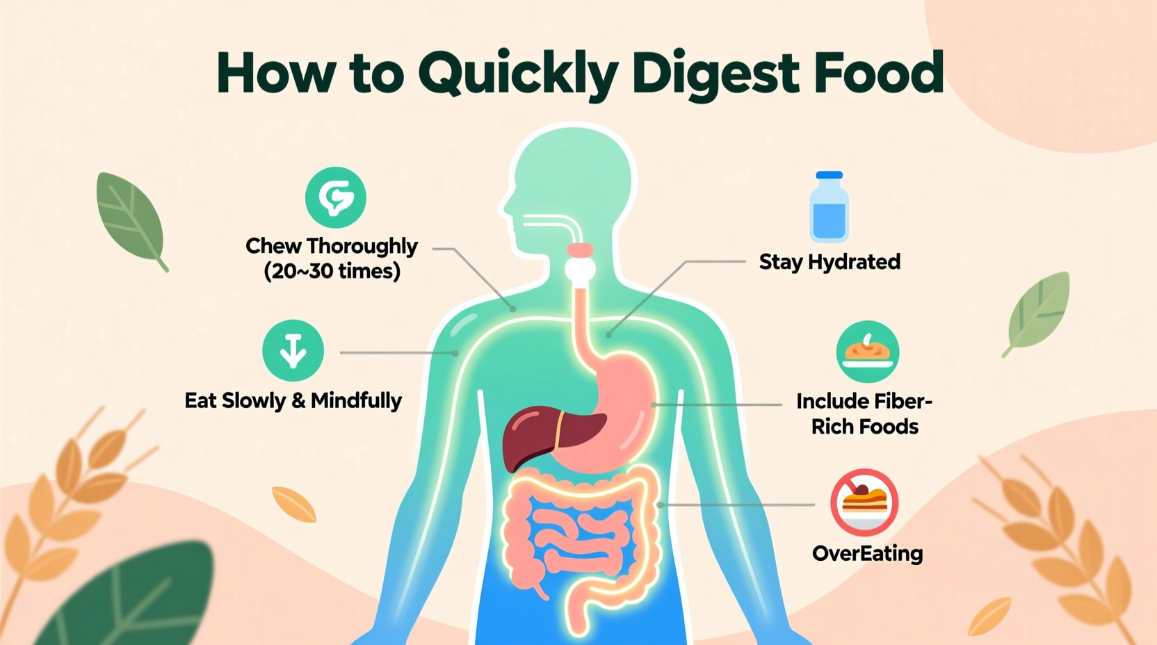 how to quickly digest food